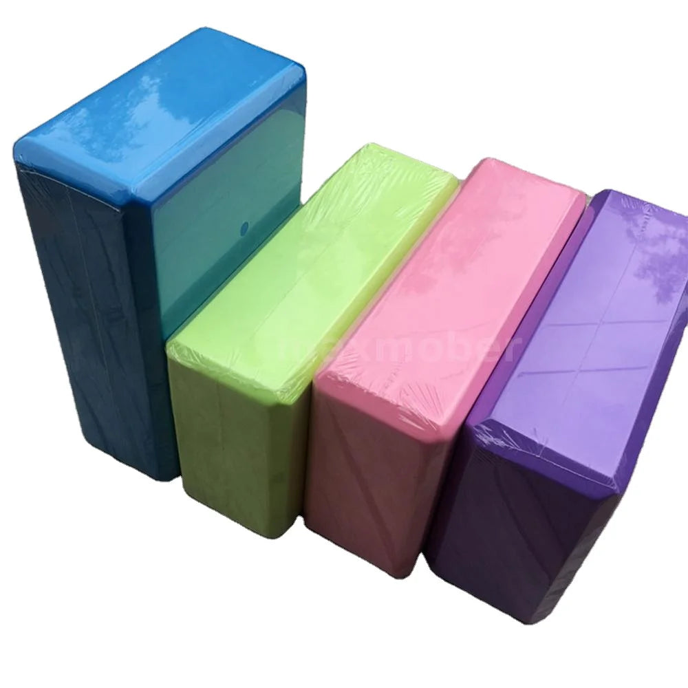 Lightweight Durable EVA Foam Yoga Blocks 9x6x3 Customizable Color for Aid Balance Support and Deepen Poses MegaBDM