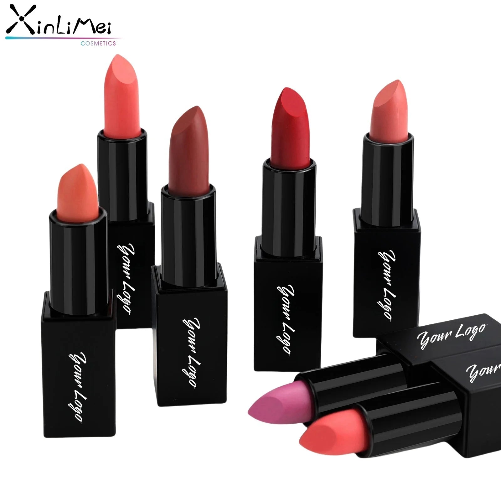 Wholesale Custom Your Logo Kissable Vegan Lipsticks Long Lasting Waterproof Matte Velvet Lipsticks Private Label