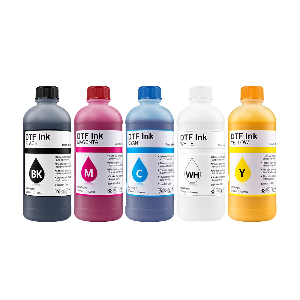 Goosam 1000ML Premium Refill Bulk DTF White Ink for Epson Et-8500 1800 L1800 XP600 8550 L1390 Printers 2 Years