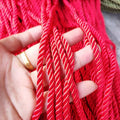Factory Wholesale Draw Cord 3 Strands Shinny Polyester Decorative Twisted Cord