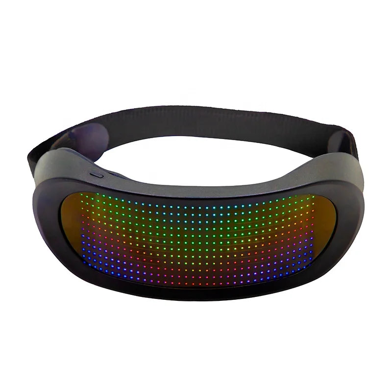 2nd Generation Upgrade Full-Color LED Display Smart Glasses APP Control Programmable Sunglasses for Ramadan Valentine's Day