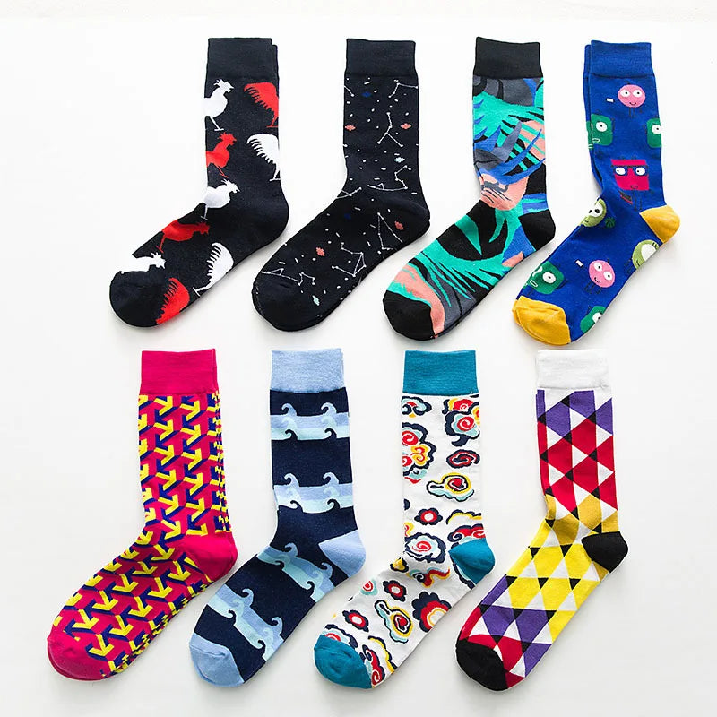 XIANGHUI Xianghui Fashion Colorful Food Funny Custom Design Unisex Women Novelty Men Cotton Unisex Men Socks