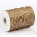 Stock Color 100% Waxed Polyester Cotton Cord Thread Premium Quality 3mm Lacing for Bags & Garments with Coated Finishing