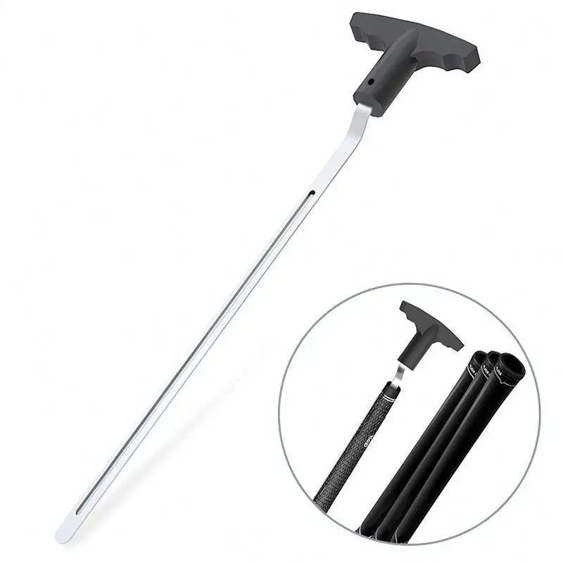 Golf Grip Removal Tool V-Groove Grip Remover Saver 11" for Standard Length Swinging Golf Tools Golf Grip Remover Tool