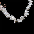 Wholesale 8*17mm Center Drilled Biwa Irregular Shape Freshwater Pearl Strand