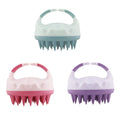Scalp Massager Shampoo Hair Scrubber Hair Washing Scalp Exfoliator Dandruff All Hair Types Ultra Long Ionic Waterproof Wood