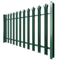 Wholesale Heavy Duty Perimeter Security Palisade Fencing Galvanized Powder Coated Steel Trellis Gates-Strong 3D Modeling