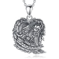 Holy Family Jesus Mary Joseph Catholic Religious Figurine S925 Sterling Silver Jewelry Pendant Necklace