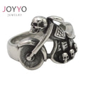 Personalized Design Hip Hop Ring Stainless Steel Gothic Motorcycle Jewelry Motorcycle Biker Skull Ring Men Jewelry