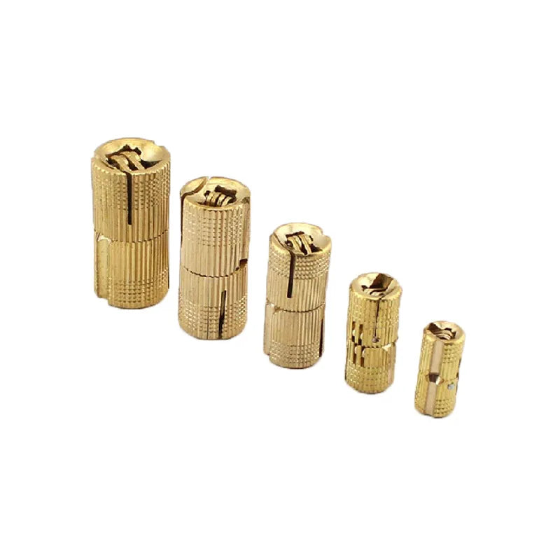 Cylindrical Bucket Copper Concealed Hinge of Dining Table Screen Pure Copper Straight Flap Hinge Concealed Decorative Box Hinge