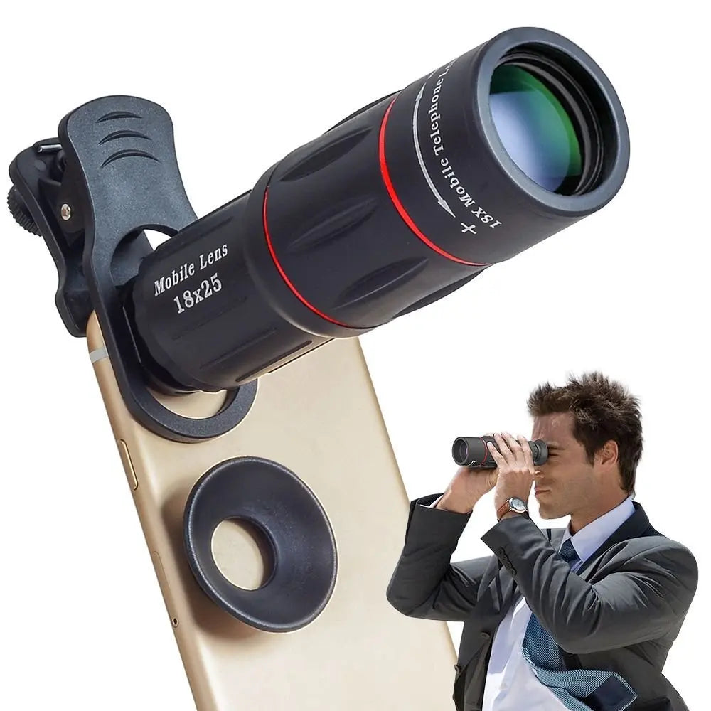 Factory Price 18X Phone Lens HD Telescope Mobile Telephone Camera Lens Optical Monocular Telephoto Zoom Lenses