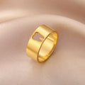 Myshape Stainless Steel Hollow Tooth Ring Women Men Couple Finger Rings Fashion Dentist Doctor Jewelry Christmas Gift Wholesale