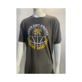 Custom Men's High Quality 50% Polyester 25% Rayon 25% Cotton Tri-Blend Jersey Print T-Shirt with Front Logo