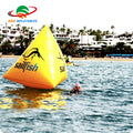 1.5m Inflatable Orange Water Swim Safety Markers BalloonOpen Water Swimming Race Events Inflatable Yellow Triangle Swim Buoys