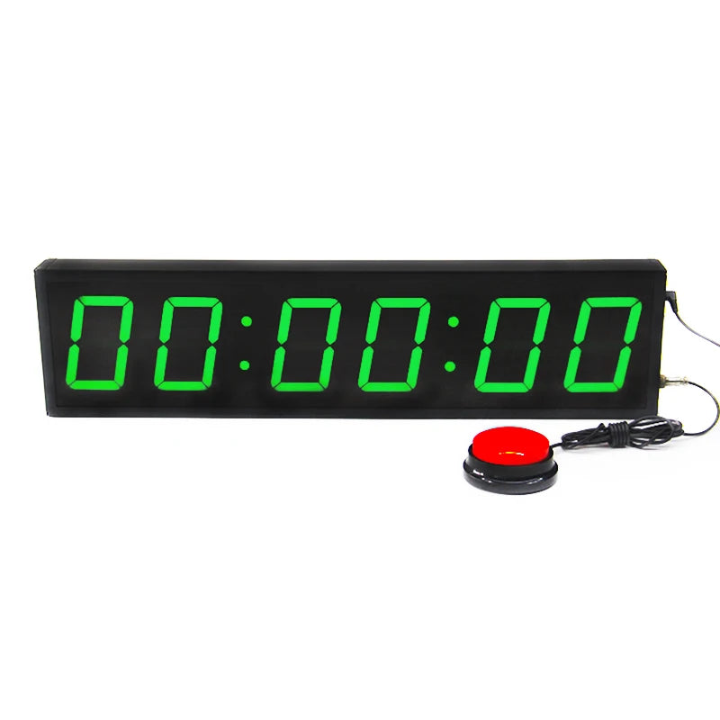 CHEETIE CP04D Programmable Countdown Timer LED Ninja Warrior Timer with Buzzer for Obstacle Course Event