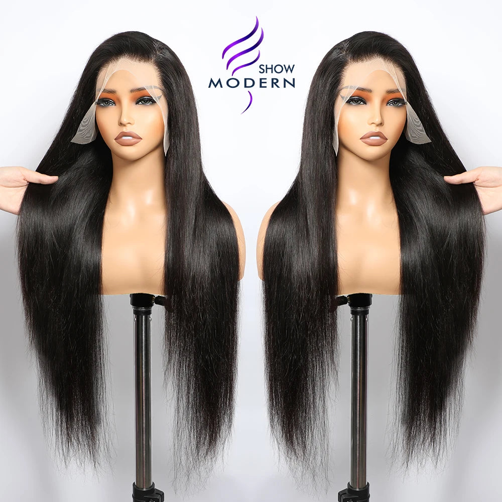 Real Human Hair Manufacturer 13*4 Transparent Lace Front Straight Raw Cambodian Com Human Hair Glueless Wig for Women