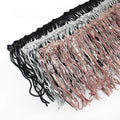 Meetee RC427 17cm Sequin Lace Costume Accessories Shiny Latin Dance Skirt Trimming Material Fringe Trim Fabric Tassel Lace