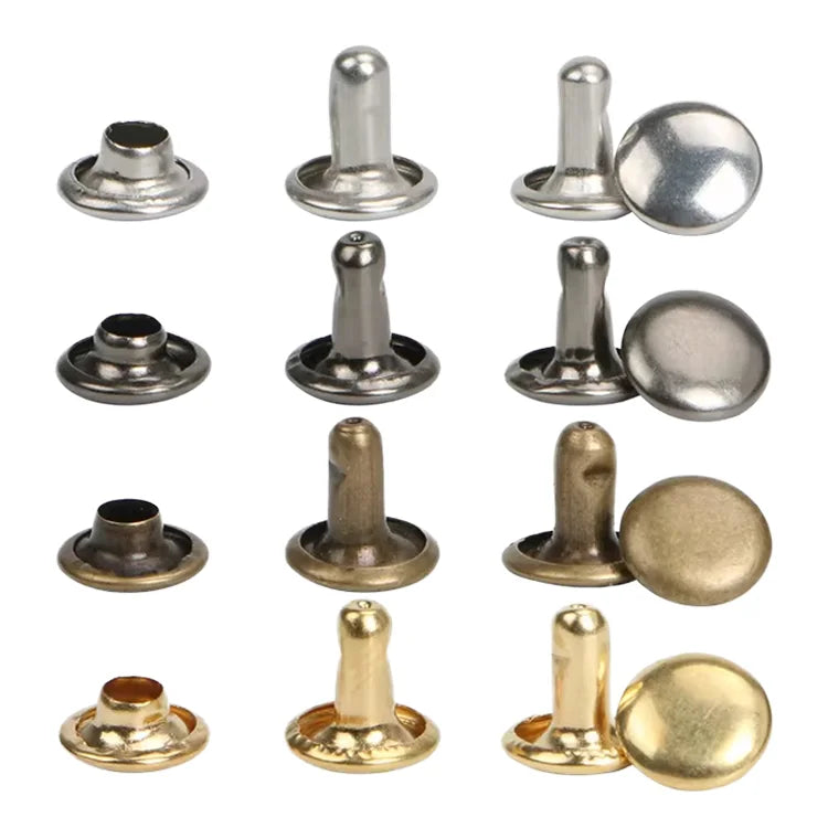 Factory Wholesale Metal Copper Cape Tape Rivet Single Side Double Side Nail Leather Hardware Accessories Metal Buttons Clothing