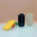 Hot Sell Square Red Blue Green Purple Yellow 45ml Custom Color Easy Carry Plastic Pump Sprayer Perfume Bottle