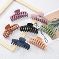 Women and Girls' Fashion Geometric Large Claw Hair Clip Nonslip Card for Thin Hair Plastic Shower Hairpin