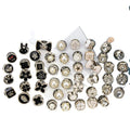 All Matched Snap Press Plastic Pearl Button Coat Suit Shirt Decorative Hidden Buckle Mini Small Brooch for Decoration