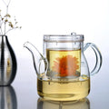 PSC 600ml Modern Eco-Friendly Borosilicate Glass Teapot with Infuser Heat Resistant Plastic Bottom Coffee & Tea Set Guangdong