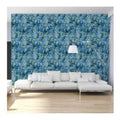 High Quality Waterproof 3D Blue Marble Vinyl Coated Wall Paper Rolls Home Living Room House Decoration PVC Wallpaper for Walls