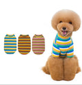 New Pet T-shirt Wild Striped Pajamas Soft Knit Pet Fashion Hoodie Dog Clothes