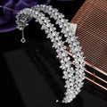 Popular Stylish CZ Zirconia Tiaras and Crowns Wedding New Luxury Bridal Headpiece BC5834