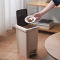 HANGSHAU 20L Home Household Office Foot Pedal Plastic Dustbin Waste Bin Garbage Trash Can With Lid