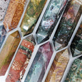 Hot Sale Natural Crystal Stone Polished Sea Ocean Jasper Point Tower for Decoration