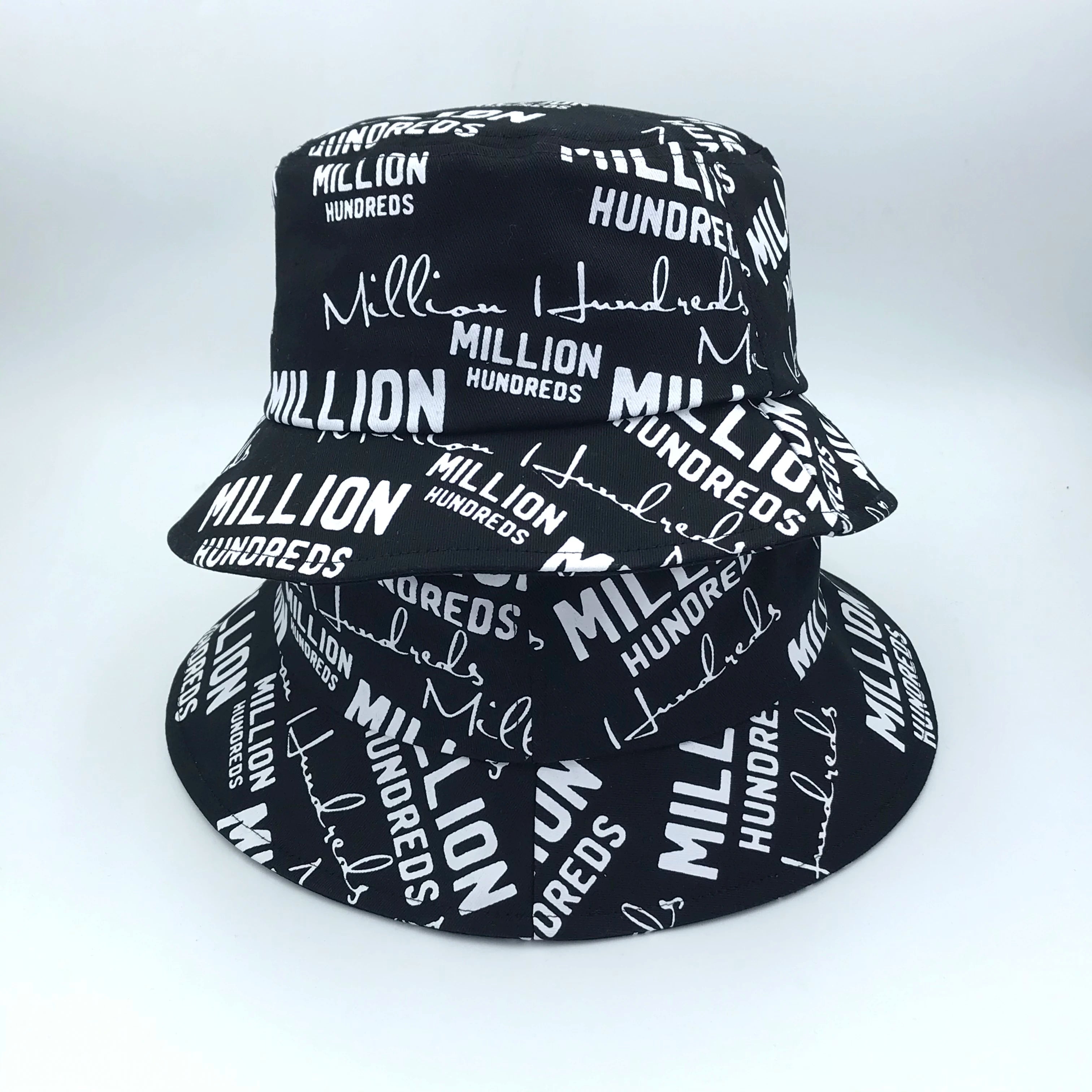 100% Cotton Summer Graphic Outdoor Bucket Hat for Women Popular Custom Embroidered Short Brim Sun Hat Travel Parties Cycling