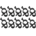 Pack of 10 RV Roller Bar Channel Awning Clip Black Standard Awning Clip for Rope Light RV Accessories