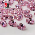 BaiFu Jewelry CZ Stones Wholesale Price Loose Oval Cut pink Zirconia