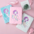 Youjin Factory Wholesale Custom OEM logo and Cover Fur Notebook Colorful Mermaid Embroidery Pattern Cute Paper Notebook MegaBDM