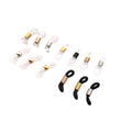 Eyeglasses Chain Ends Anti Slip Silicone Spring Rubber Connector Stainless Steel Accessories Diy for Sun Glasses Men Women