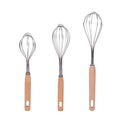 Hand Egg Whisk with Wood Handle Cream Whisker Stirrer Sauce Beater