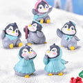 fairy  Figurine Penguins  Christmas Winter Miniature Garden Ornaments
