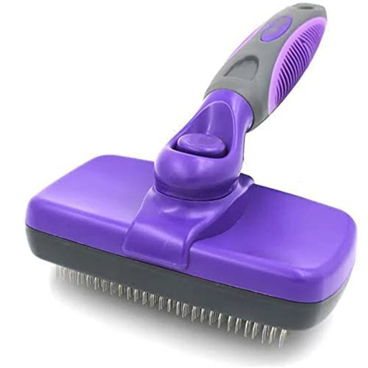 Self Cleaning Slicker Brush for Dogs and Cats Pet Grooming Dematting Brush Easily Removes Mats
