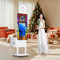 Cheap 40 Inch Magic Mirror Photo Booth Compatible With Printer Ring Light 21.5" Touch Screen Selfie Mirror Photobooth Machine