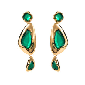 Newest Hyperbole Irregular Woman's Earrings Daily Wear Retro Shinny Fashion Party Ears Decoration Girl's Jewelry