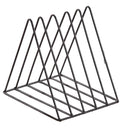 Triangle File Holder5 Slot Metal Vinyl Record Stand Holder Magazine Newspaper Holder Photography Props for Office Home