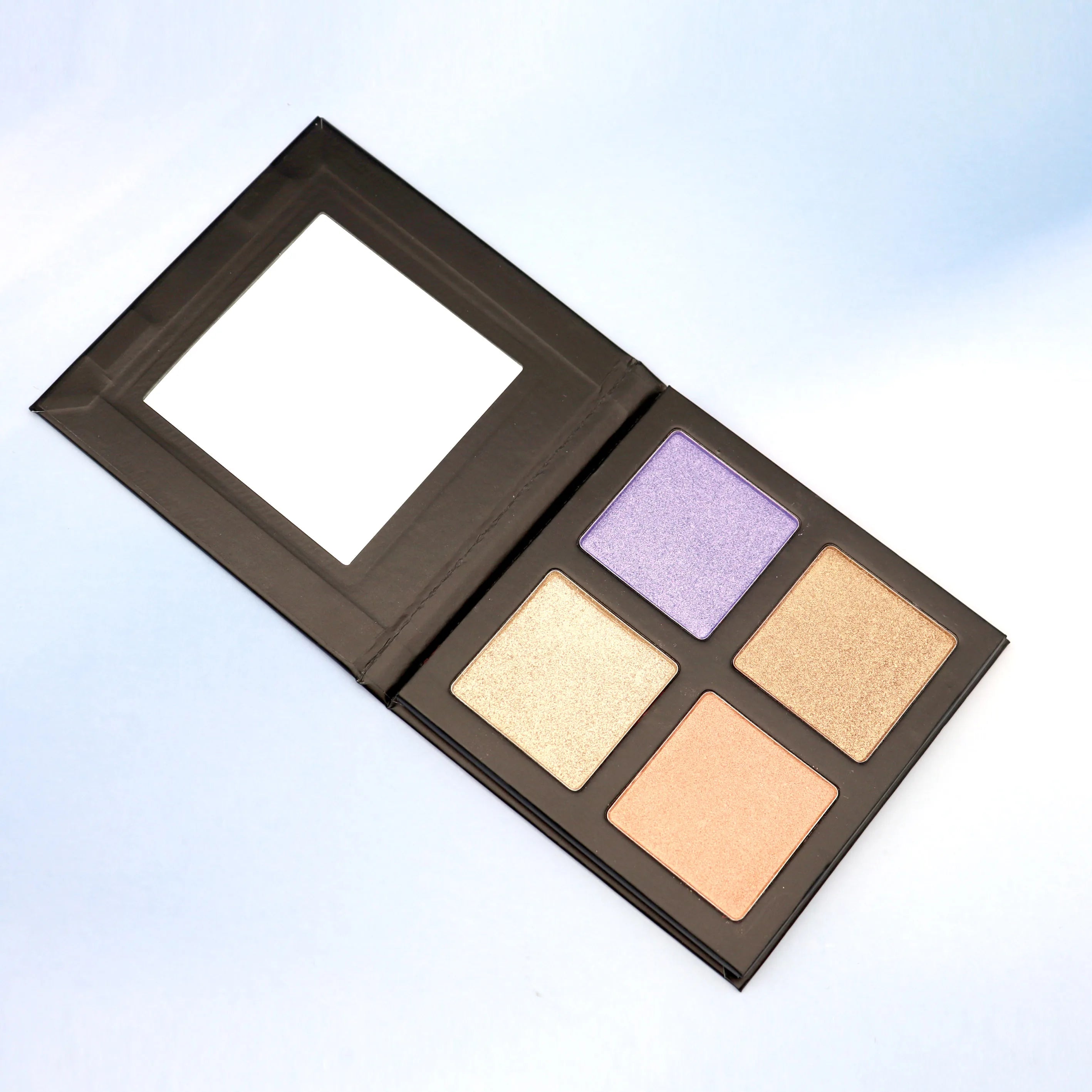 In-Stock Custom Color Highlighter Palette Fast Shipping DIY Blush Palette Waterproof Matte Highlighter Makeup Box Packaging
