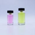 Customized Luxury 50ml 100ml 250ml Large Capacity Round Glass Perfume Bottle with Screen Printing Pump Sprayer Reed Diffuser