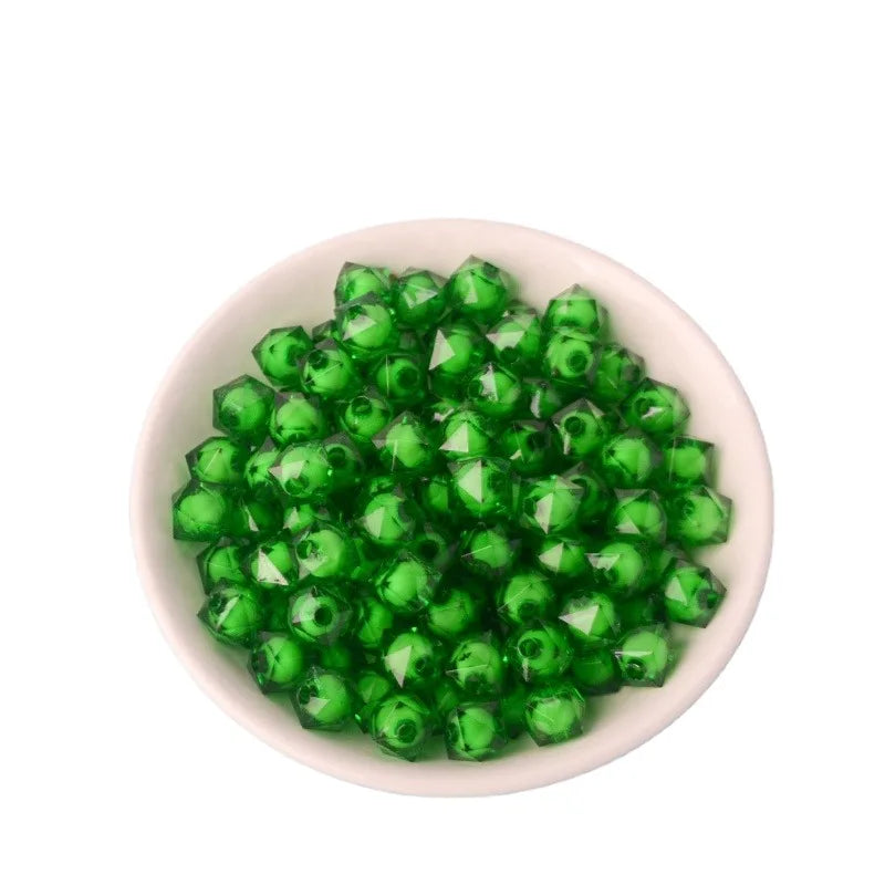 Trendy 10mm Cube Bead 3d Crystal Acrylic Beads for Bracelet Necklace Crafts Accessories Jewelry Making