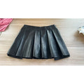 KY Boutique Mini Leather Pleated Luxury Skirt