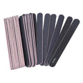 Custom Logo Black Sandpaper Nail File Strip Washable Double Sided Emery Boards Nail File 180/240