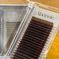Abonnie 003 Brown Pbt Fiber Lash Extensions Cashmere Matte Lash Extensions Brown Velvet Eyelash Extensions