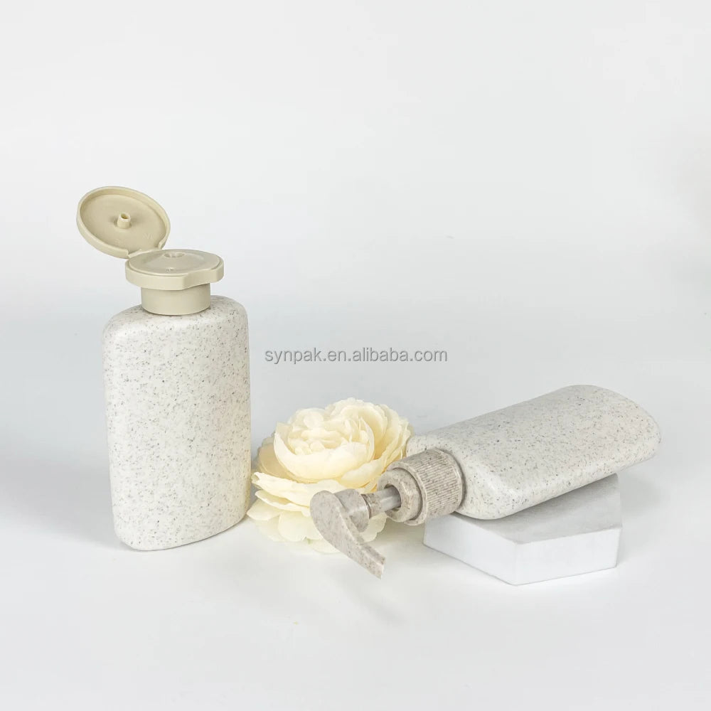 Customizable 120ml Wheat Straw Plastic Bottle Screen Printing Refillable Custom Color Packaging for Skin Care False Eyelashes