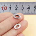 Punctual 925 Sterling Silver Oval Round Lobster Clasp Connector for DIY Bracelet Necklace Key Ring Hook Buckle Model SKU45019
